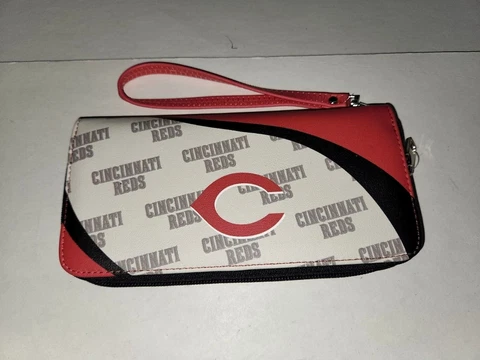 Cincinnati Reds Curve Zip Organizer Ladies Wallet Cover
