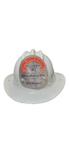 E.D. Bullard Hard Boiled Fiberglass Hard Hat Royal Order Of Jesters Long Beach - Picture 1 of 7