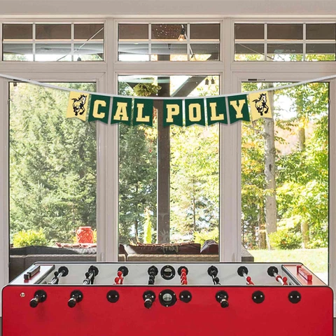Cal Poly Mustangs Banner Flags On A String Cover