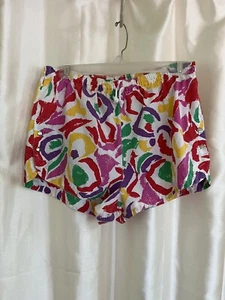 Vintage Clipper Active Shorts Damen Colorblock Laufen Strand Cover Up 80er 90er - Bild 1 von 5