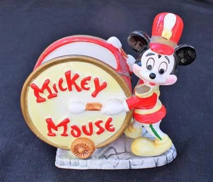 Vintage 1950th W DISNEY Co Japan MICKEY MOUSE PARADE BAND LEADER Figurine RARE - Picture 1 of 1