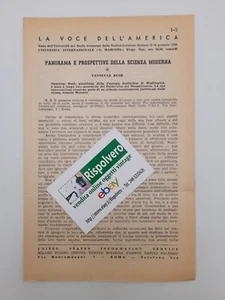 Panorama e prospettive della scienza moderna di V. Bush Fascicolo del 1956 - Foto 1 di 1
