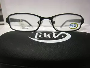 FADZ EYEGLASS FRAMES Style SPORTY in BLACK 48-17-130 With Generic Case - Picture 1 of 5