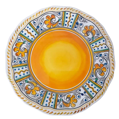 Plato de ensalada LE CADEAUX melamina amarillo sólido gallo 9" usado en excelente estado Foto 1 de 4