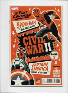 Marvel Comics Civil War II #3-C Spider-Man Captain America Cover - Bild 1 von 1