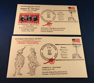 2 STAMPCO '81 Fall Show Covers: Dutchess Philatelic Society Poughkeepsie NY - Picture 1 of 11