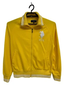 U.S. Polo Assn. Men's Long Sleeve Bright Yellow Full Zip Collared Jacket Size S - Picture 1 of 12