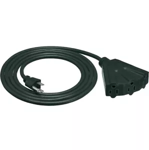 Amazon Basics 8-Foot 3-Prong Vinyl Indoor/Outdoor Extension Cord with 3 Outlets - Picture 1 of 2