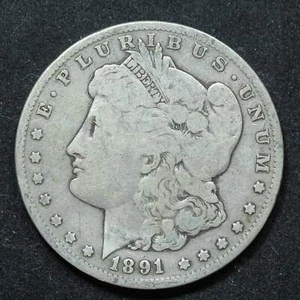 1891 CC Morgan Silver Dollar - Carson City - Picture 1 of 2