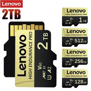 Lenovo Memory Card 2TB 1TB Class10 V60 A2 TF Card 512GB Mini SD Card 128GB High - Picture 1 of 19