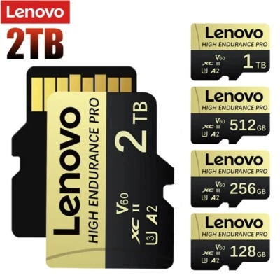 Lenovo Memory Card 2TB 1TB Class10 V60 A2 TF Card 512GB Mini SD Card 128GB High - Image 1 of 4