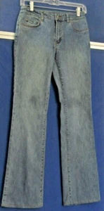 5 Pocket EUC Designer TRINA TURK Los Angeles JEANS Cotton & 2% Lycra BLUE Sz 4 - Picture 1 of 6