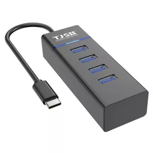 TJS USB C Hub Type-C Adapter with 4 USB 3.0 Ports for Macbook / Pro, XPS & More - Picture 1 of 5