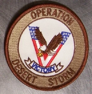 Embroidered Military Patch Operation Desert Storm Victory NEW - Picture 1 of 1