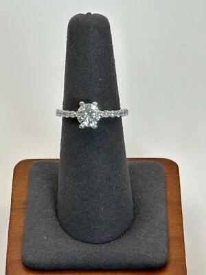 NO RESERVE! STUNNING 1.5 Ct Verragio Stamped Diamond Ring Certified - Image 1 of 4