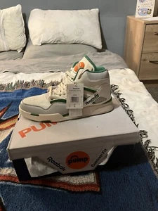 Reebok pump omni zone ii Size UK10, Green And White - Picture 1 of 9