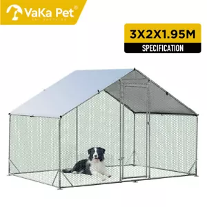 VaKa Large Outdoor Dog Kennel Pet Dog Cat Playpen Backyard Dog House Enclosure - Picture 1 of 8