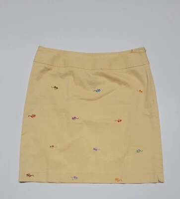 Rafaella Mujer Talla 4 Pequeño Amarillo Polka Gafas de sol Sobre la rodilla Falda Línea A Foto 1 de 3