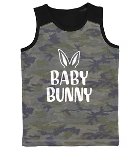 Baby Bunny - Rabbit Ears Easter Holiday Youth Contrast Tank Top - Picture 1 of 7