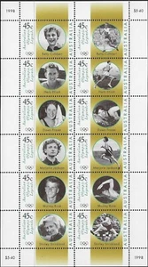 MUH Australian Legends Olympics 1998 Stamp Sheetlet - Picture 1 of 1