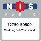 72750-Ed500 Nissan Moulding Set-Windshield 72750Ed500, New Genuine Oem Part
