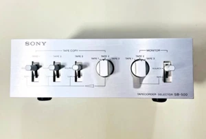 SONY SB-500 Tape Deck Selector Recorder Silver Tested working Japan Vintage Used - Picture 1 of 10