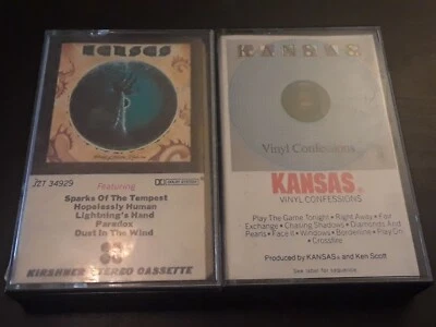 Kansas Cassette Tape Lot Point Of Know Return Vinyl Confessions VG Prog Rock  - Image 1 of 4