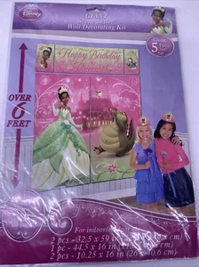 Disney Tiana Princess and the Frog Party Supplies Backdrop 5 Piece Over 6 Ft - Picture 1 of 8