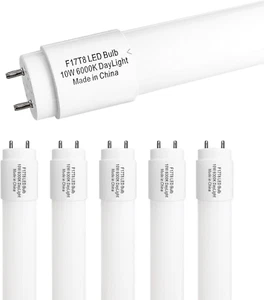 Type B F17T8 LED Replacement, 24 Inch Light Bulb 10W, 2Ft Tube, F20T12 Replaceme - Picture 1 of 12