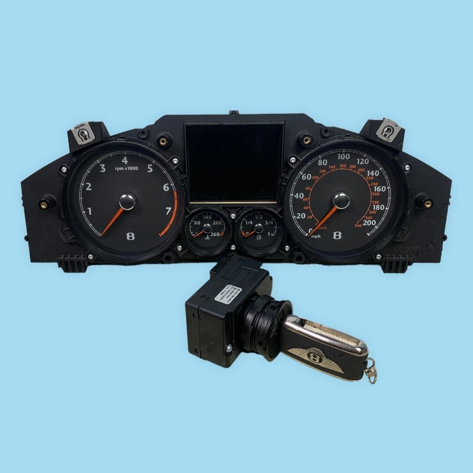 Cuadro de instrumentos + interruptor de encendido OEM 2007 Bentley Continental Flying Spur Foto 1 de 4