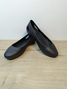 Crocs Iconic Comfort SiennaBlack Flats Youth / Women SZ 4 - Picture 1 of 9
