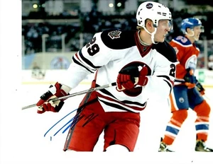 PATRIK LAINE WINNIPEG JETS SIGNED OUTDOOR GAME 8X10 - Picture 1 of 1