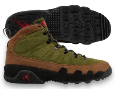 Air Jordan 9 Bota Retro 'Carne y Brócoli' Hombre Exterior Marrón Verde AR4491 200 Foto 1 de 4