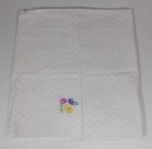 Baby Connection Polka Dot Floral Receiving Blanket 30in Security Lovey Girl - Picture 1 of 4