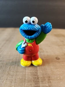Vintage COOKIE Monster Figure Sesame Street Jim Henson meccanico con chiave - Foto 1 di 17
