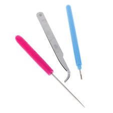 3xPaper DIY Set Quilling Paper Tools Tweezer Needle Pins Slotted Pen Tool Ki _cu