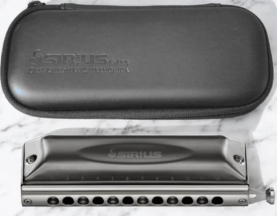 SUZUKI S-48B Chromatic Harmonica Sirius Series Low range model Silver Bass - Image 1 of 4