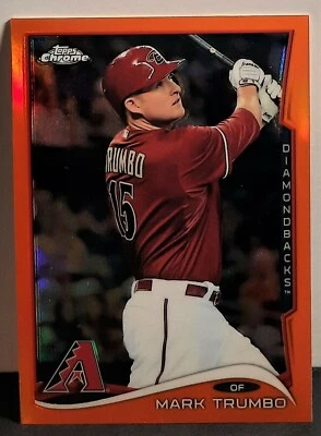 2014 Mark Trumbo Topps Chrome Orange Refractor #182 - Diamondbacks - Image 1 of 3