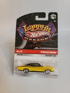 2008 Hot Wheels Premium Larry's Garage 1970 Mercury Cyclone Yellow Real Riders - Picture 1 of 2