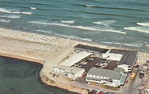 Birds Eye View Norseman Motor Inn Motel Beach Ogunquit ,ME Vtg 1960's Postcard - Picture 1 of 2