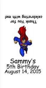 30 Super Hero Nugget Labels - Party Favors - Personalized - Picture 1 of 9