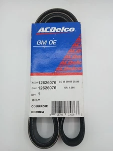 ACDelco GM OE Serpentine Belt #12626076 Genuine for Chevy, Cadillac, GMC NEW - Bild 1 von 5