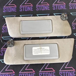 97-01 Jeep Cherokee Sport/Classic XJ Pair Of Sun Visors Two Wire OEM Light Gray - Picture 1 of 11