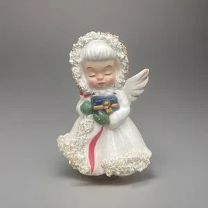 Vintage Holt Howard Repro Weihnachten Engel Cracker Fass Spaghetti Borte - Bild 1 von 7