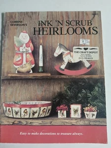 Ink 'N Scrub Heirlooms Decorative Painting by Corrine Severson---1985 very good - Picture 1 of 11