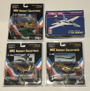 AMT & MRC AIRCRAFT Collectible F-4 F-14 F-15 F-18 1/144 Scale Model JET Lot - Picture 1 of 10