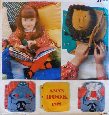 VTG VOGUE 1959 SEW PATTERN IT'S A ZOO TEACHING PETS ACTIVITY CLOTH BOOK UC/FF - Image 1 of 4