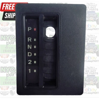 OEM 97-06 Jeep Wrangler TJ AUTOMATIC Gear Shift INDICATOR BEZEL Shifter - Image 1 of 4