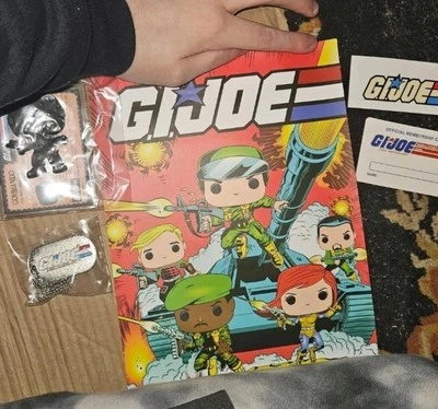 Funko pop G.i. joe bundle lanyard, poster, dog tag, sticker - Image 1 of 4