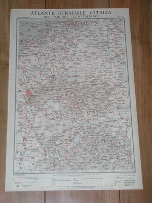 1930 VINTAGE MAP OF TORINO TURIN AND VICINITY / PIEDMONT / ITALY - Image 1 of 4